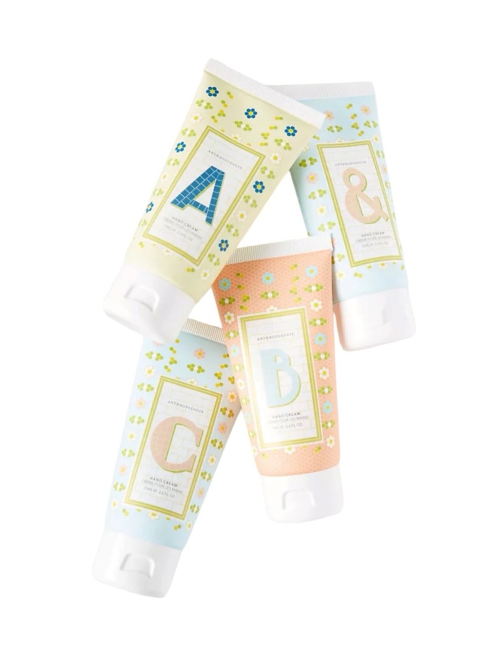 NWT Anthropologie Springtime Monogram Hand Cream -Letter Monogram N